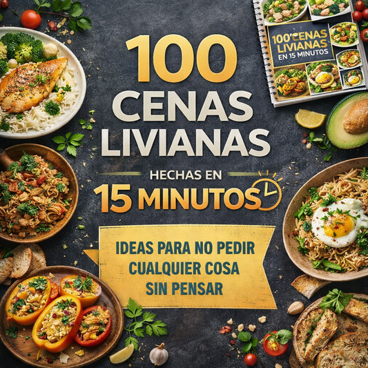 100 Cenas Livianas en 15 Minutos 🍽️